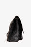Saint Laurent Black Crinkled Leather 'Niki' Shoulder Bag