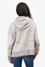 Thom Browne Grey/White Dolphin Patterned Cotton Zip Hoodie Size 3