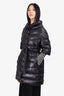 Missoni Black Down Quilted Knit Sleeve Puffer Coat Size 42