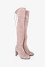 Stuart Weitzman Sand Suede Knee High Heeled Boots Size 5.5
