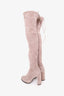 Stuart Weitzman Sand Suede Knee High Heeled Boots Size 5.5
