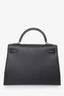 Hermès 2020 Black Epsom Leather Kelly Sellier 32