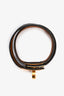 Hermès Black Leather Kelly Double Tour Bracelet (As Is)