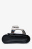 Philipp Plein Black Crystal Skull Clutch with Strap