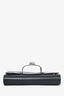 Philipp Plein Black Crystal Skull Clutch with Strap