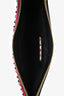 Marni Pink Velvet Crystal Embellished Wristlet