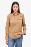 Saint Laurent Brown Denim Western Shirt Size L