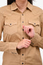 Saint Laurent Brown Denim Western Shirt Size L