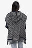 Christian Dior Navy Terry Cloth Oblique Poncho