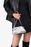 Bottega Veneta Silver Metallic Bark Calfskin The Mini Pouch