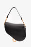 Christian Dior 2019 Black Grained Leather Saddle Bag
