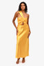 Racil Yellow Cut-Out Detail One Shoulder Maxi Dress Size 0