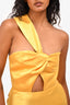 Racil Yellow Cut-Out Detail One Shoulder Maxi Dress Size 0