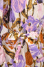 Weekend Max Mara Purple Floral Cotton Long Sleeve Belted Dress Size 8