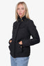 Gucci Black Nylon Quilted Elbow Patch Jacket Size 38