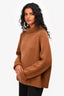 Nili Lotan Brown Cashmere Turtleneck Sweater Size M