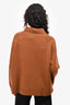 Nili Lotan Brown Cashmere Turtleneck Sweater Size M