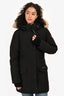 Canada Goose Black Down Trillium Fur Hood Parka Size XS
