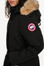 Canada Goose Black Down Trillium Fur Hood Parka Size XS