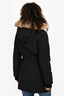 Canada Goose Black Down Trillium Fur Hood Parka Size XS