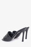 Louis Vuitton Black Monogram Embossed Leather Revival Slide Sandals Size 36