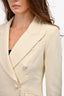 Smythe Cream Blazer Size 2 and Pant Set Size 00