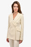 Smythe Cream Blazer Size 2 and Pant Set Size 00