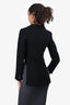 Alaïa Black Wool Cropped Tailcoat Tuxedo Blazer Size 38