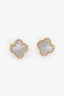 Van Cleef & Arpels 18 K Gold/Mother Of Vintage Alhambra Earrings