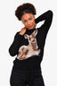 Burberry London Black Wool 'Deer' Sweater Size XS