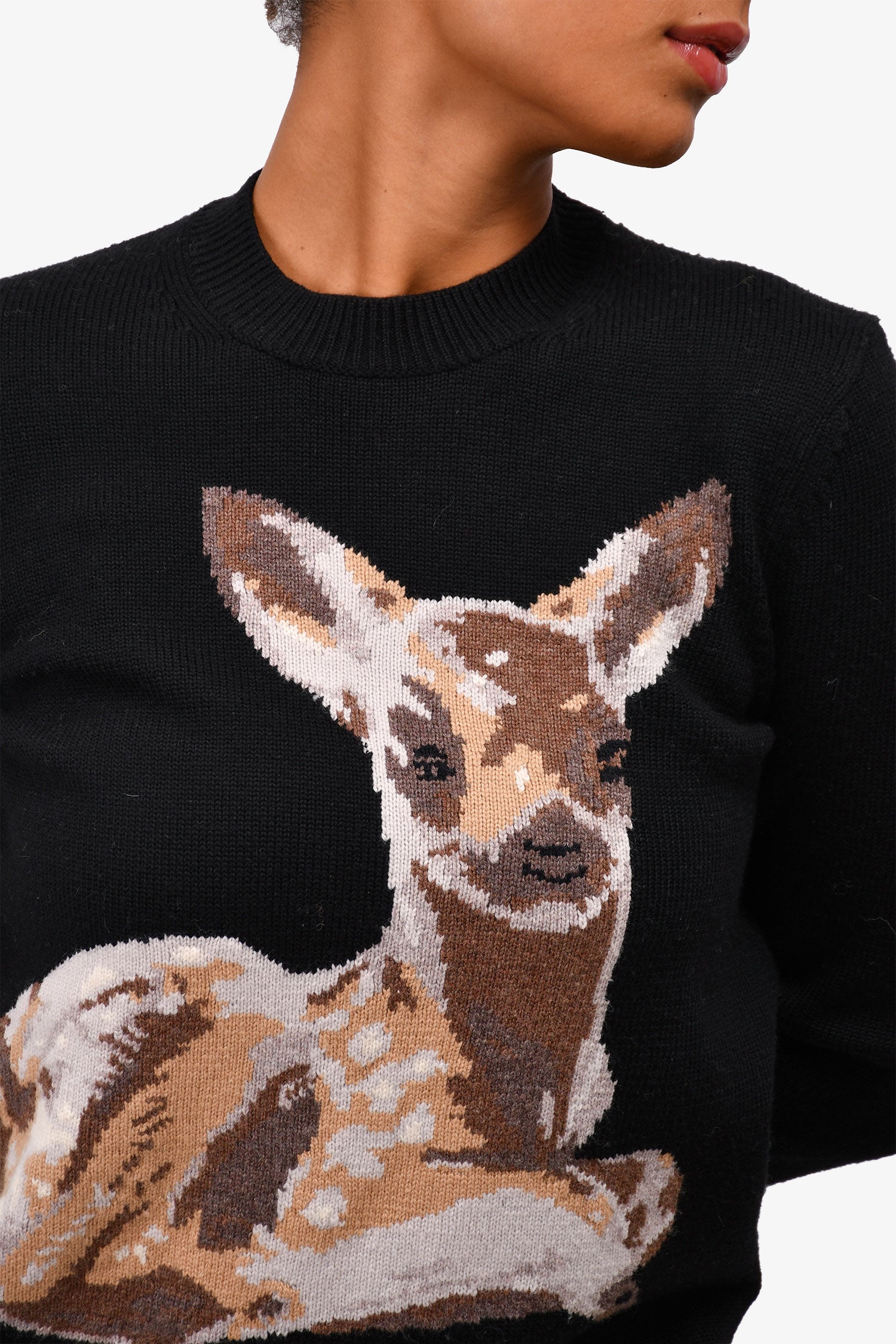 Burberry London Black Wool 'Deer' Sweater Size XS – Mine & Yours