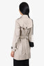 Burberry Prorsum Beige Belted Trench Coat Size 4