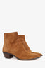 Loeffler Randall Brown Suede Western Ankle Boot Size 11