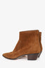 Loeffler Randall Brown Suede Western Ankle Boot Size 11