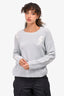 Rails Grey Wool/Cashmere Blend Lighting Crewneck Sweater Size M