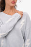 Rails Grey Wool/Cashmere Blend Lighting Crewneck Sweater Size M