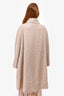 Carolina Herrera Brown Wool Blend One Button Jacket Size 34