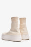 Khaite Cream Nylon Platform Ludlow Sock Sneakers Size 38.5