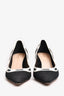 Christian Dior Black Fabric Logo Kitten Heels Size 38