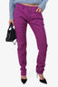 Louis Vuitton Purple Denim  Monogram Jeans Size 28