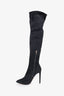 Sergio Rossi Black Suede Thigh Highs Size 37