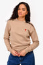 Ami Beige Ami de Coeur Crewneck Size XS