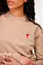Ami Beige Ami de Coeur Crewneck Size XS
