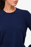 Burberry Dark Blue Cashmere Crewneck Sweater Size S