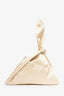 Nanushka Cream Satin 'Jen' Wristlet Bag
