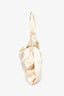 Nanushka Cream Satin 'Jen' Wristlet Bag