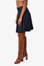Sandro Navy Pinstripe Skirt Size 3