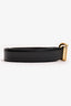 Christian Dior Black Leather Buckle Belt Size 70 (As Is)