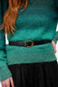 Christian Dior Black Leather Buckle Belt Size 70 (As Is)