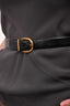 Christian Dior Black Leather Buckle Belt Size 70 (As Is)